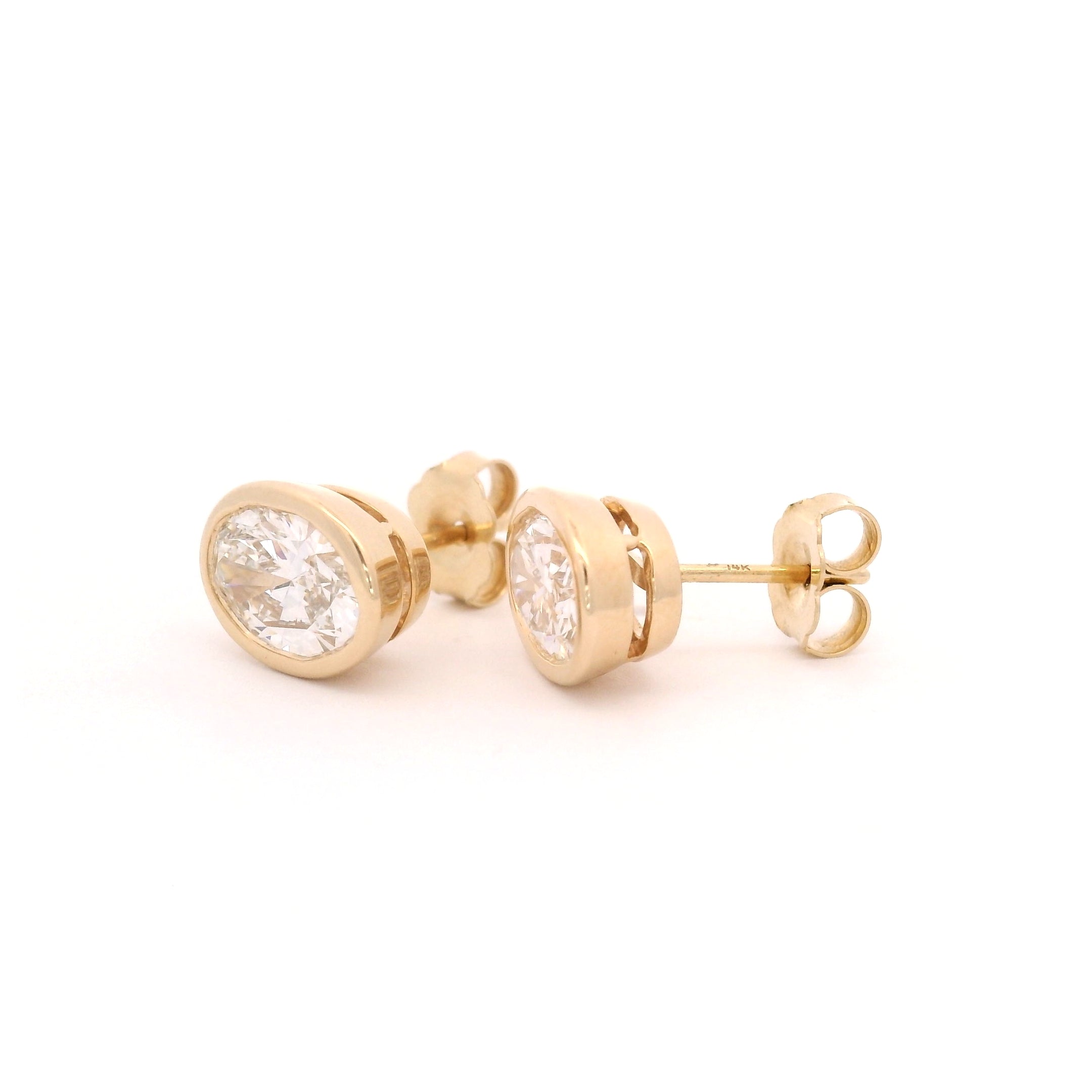 Oval Cut Studs