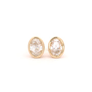 Oval Cut Studs