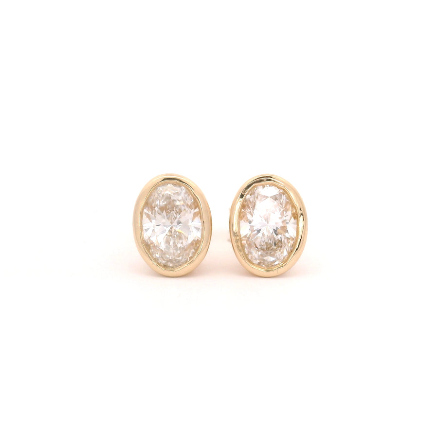 Oval Cut Studs